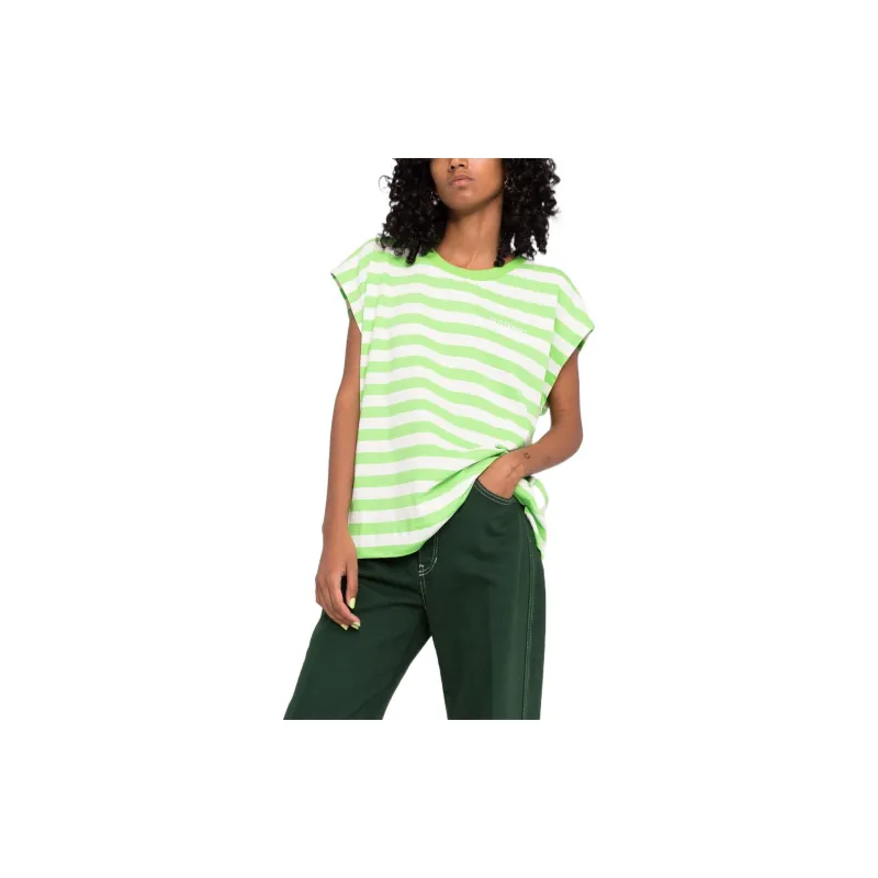 GANNI T-Shirts Women's Green-4