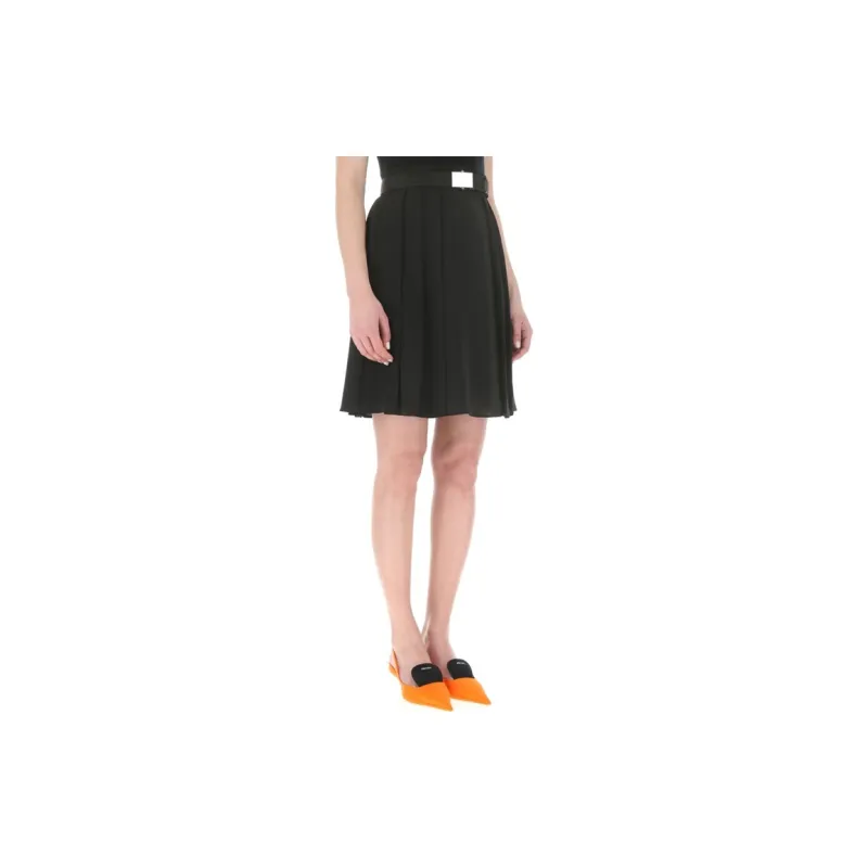 PRADA Casual Short Skirts Women's Black-2