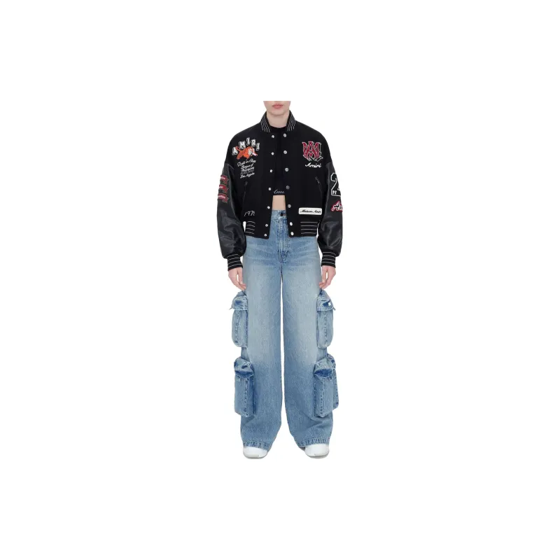AMIRI Tiger Varsity Jacket 'Black'-1