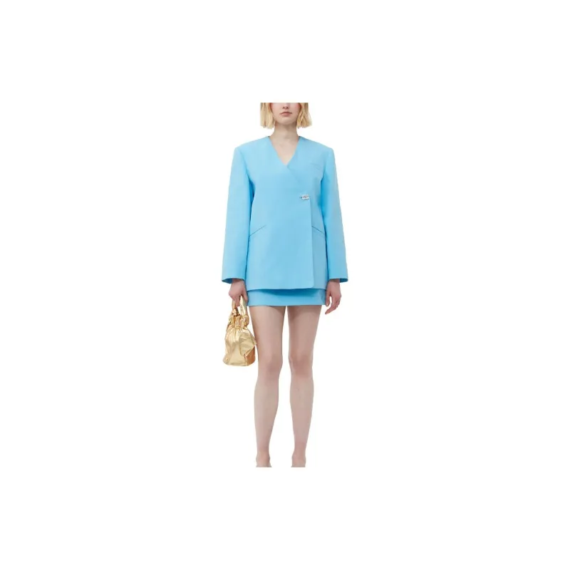 GANNI Organic Cotton Blazer-2
