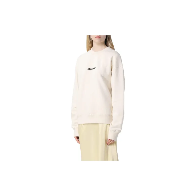 JIL SANDER + Logo Printed Crewneck Sweatshirt-3