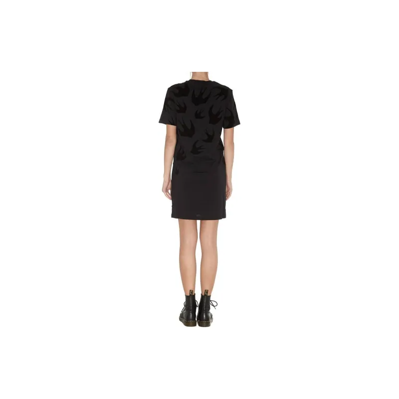 Alexander McQueen Short Sleeved Dress Women's Black-2
