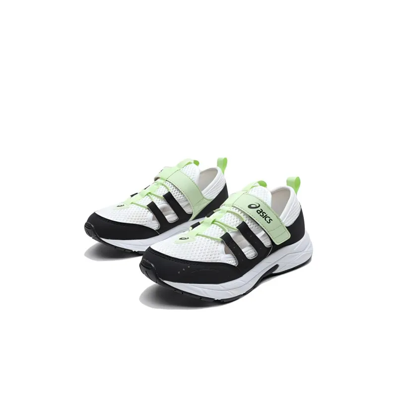 Asics RUNNING KIDS Slip Resistant Cushioning Breathable Children's Sandals White Green Black Kids'-1