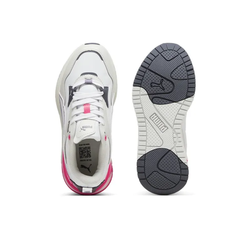 PUMA R78 Wear Resistant Low Top Casual Shoes Women's White Pink-3