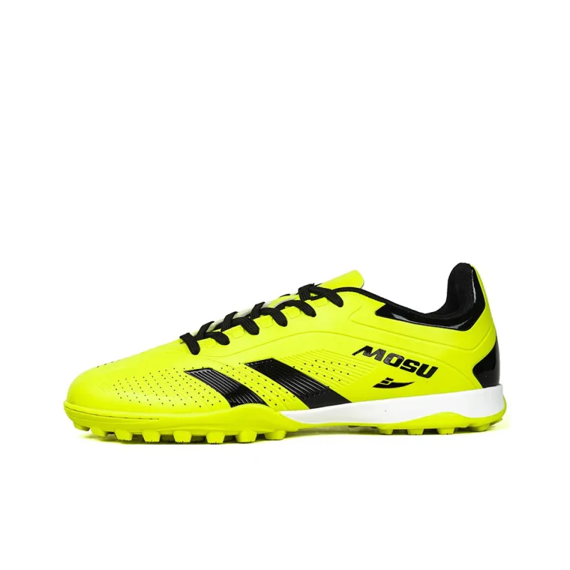 Kuding Soccer Shoes Unisex Low Top Orange/Neon Yellow/Rose Red/Black Red-10