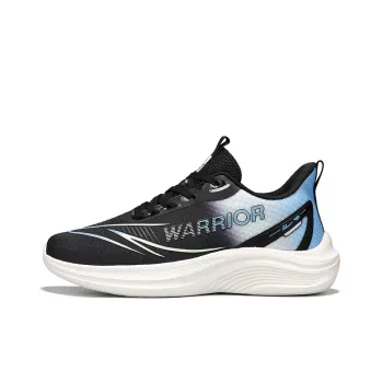 Warrior Wear-resistant Lightweight Breathable And Non-slip. Low-Top Training Running Shoes Men's Black Blue