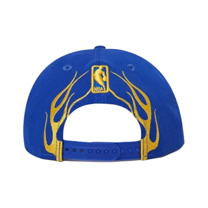 Nba Golden State Warriors New Era Rally Drive Flames 9Fifty Snapback Hat-2