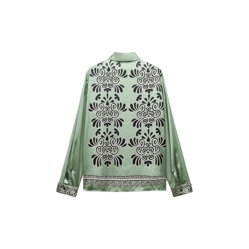 ZARA Shirts Women's Green-1