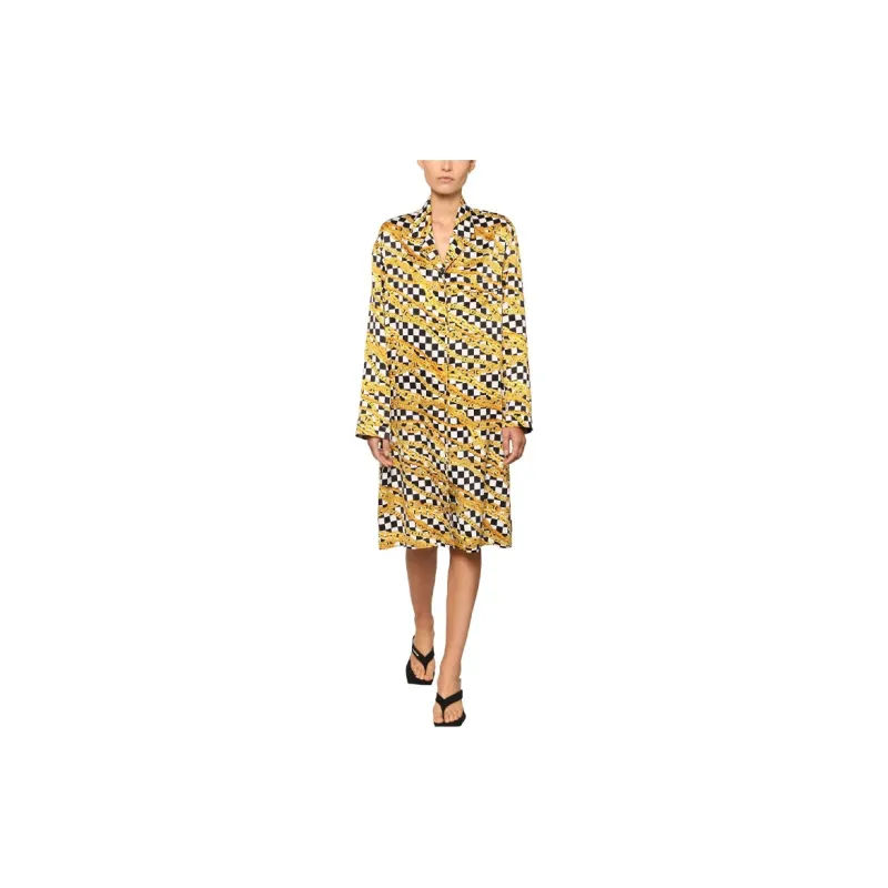 Balenciaga Chain Printed Oversized Dress-2