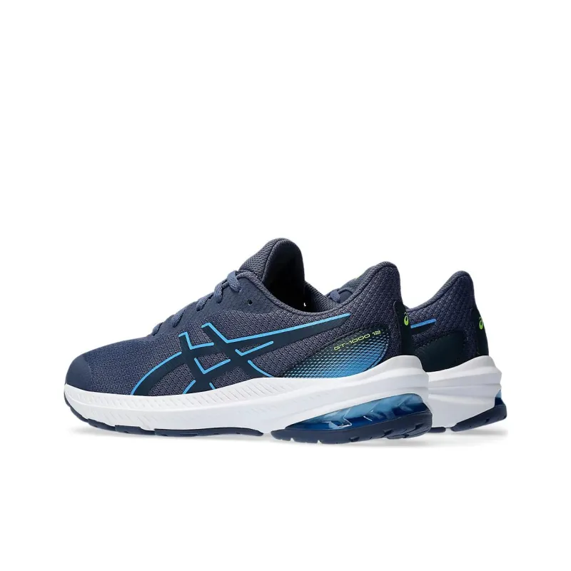 Asics GT-1000 12 Anti-Slip Wear-Resistant Low-Top Kids' Running Shoes Blue Teenagers-3