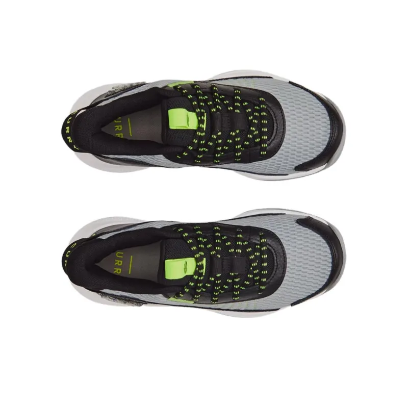 Under Armour Curry Anti Slip Wear Resistant Low Top Children's Basketball Shoes Gray Black Teenagers-3