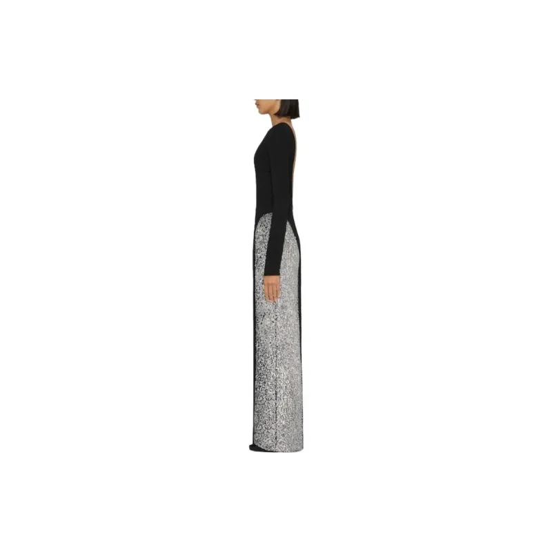 Givenchy SS23 Long Sleeved Dress Women's Black-4