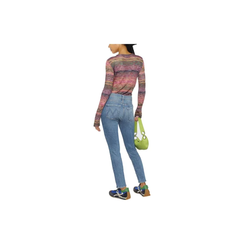 MOTHER Mid-Rise Dazzler Ankle Jeans-2