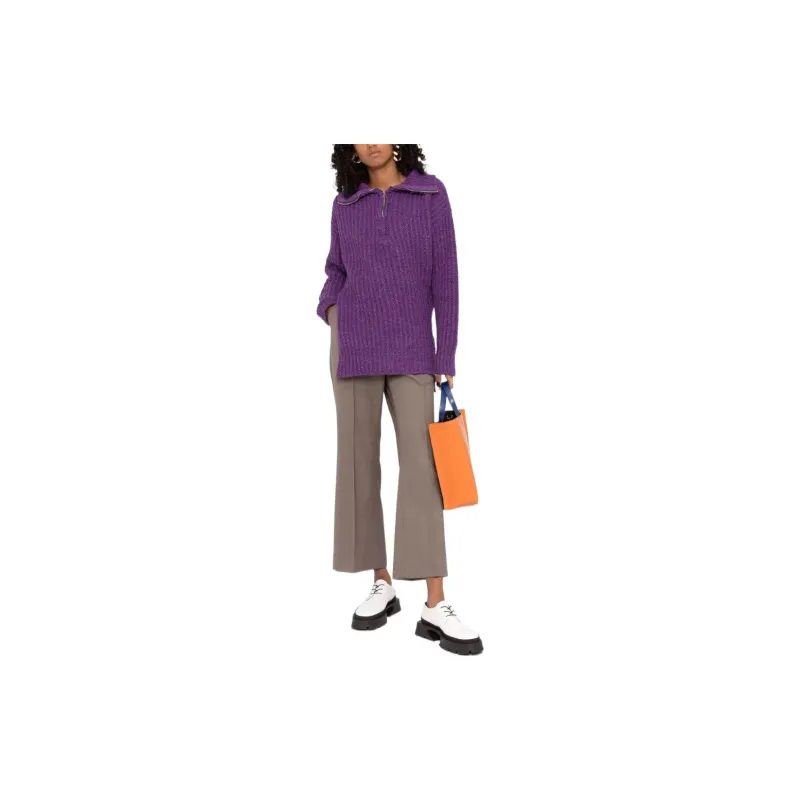 MARNI Cashmere Sweaters Women's Purple-1