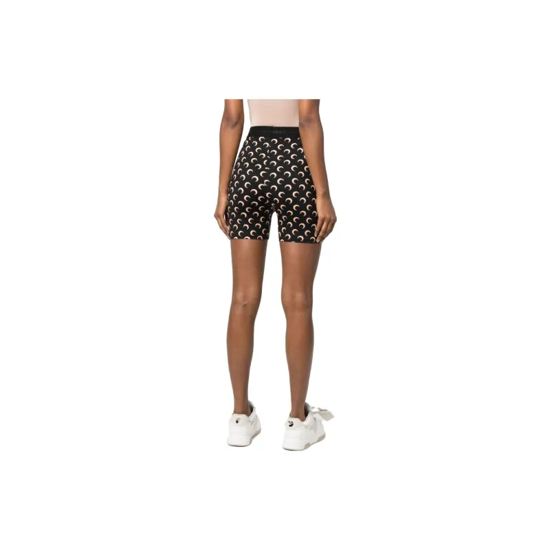 Marine Serre Casual Shorts Women's Black-3