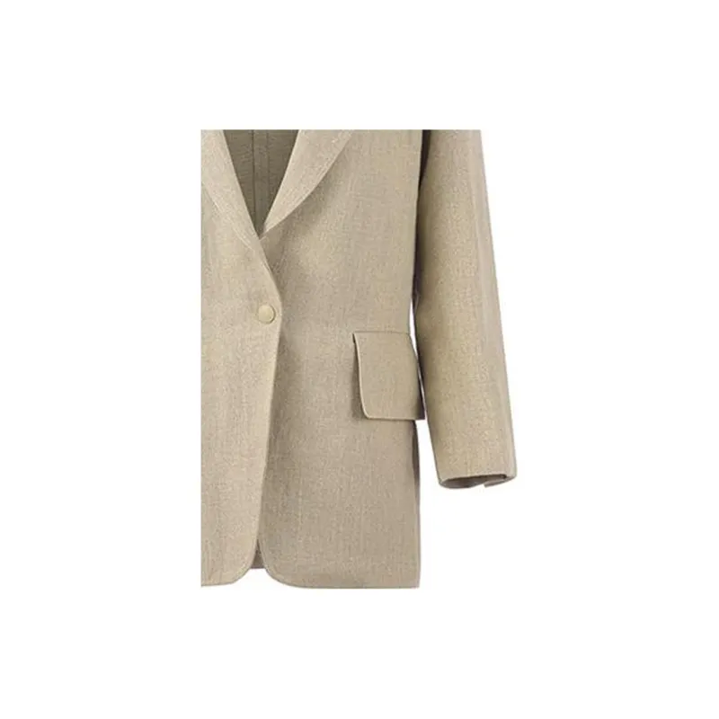 MaxMara Business Suits Women's Linen Sand-4