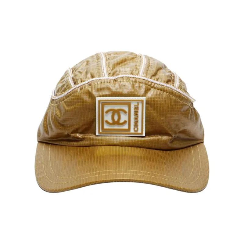 CHANEL 2000s Logo-appliqué Cap-1