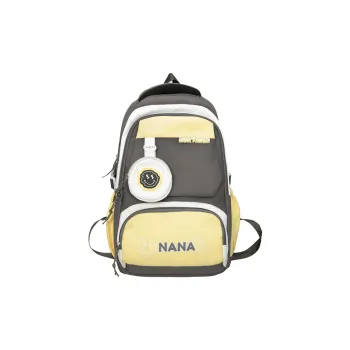 NX DOUGHNUT Nylon Backpack Unisex Gray/Black/Orange/Khaki/Light Green/Jasper