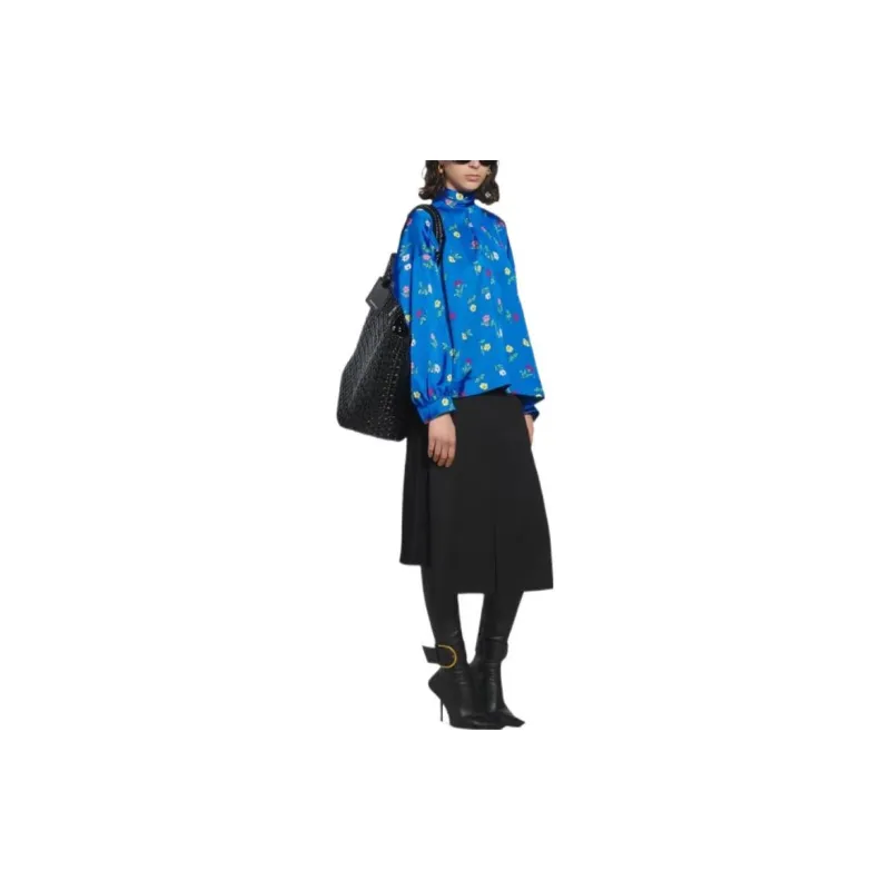 Balenciaga Shirts Women's Royal Blue-2