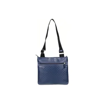 EMPORIO ARMANI Leather Shoulder Bag Crossbody Bag Regular Men's Blue