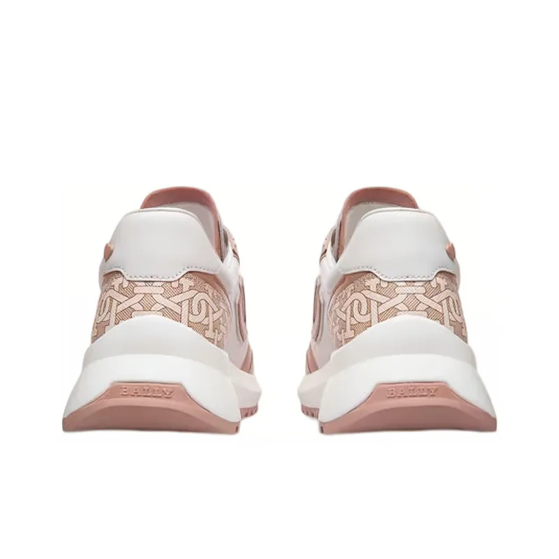 BALLY Demmy Casual Shoes Women's Low Top White/Pink-2