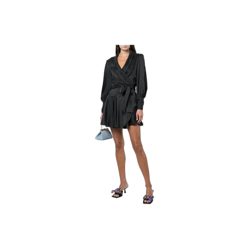 Zimmermann Long-Sleeved Dresses Women's Black-1