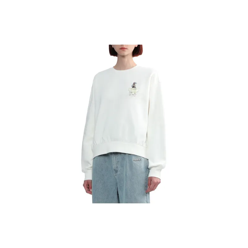 MUSIUM DIV Logo patch Cotton Sweatshirt-7