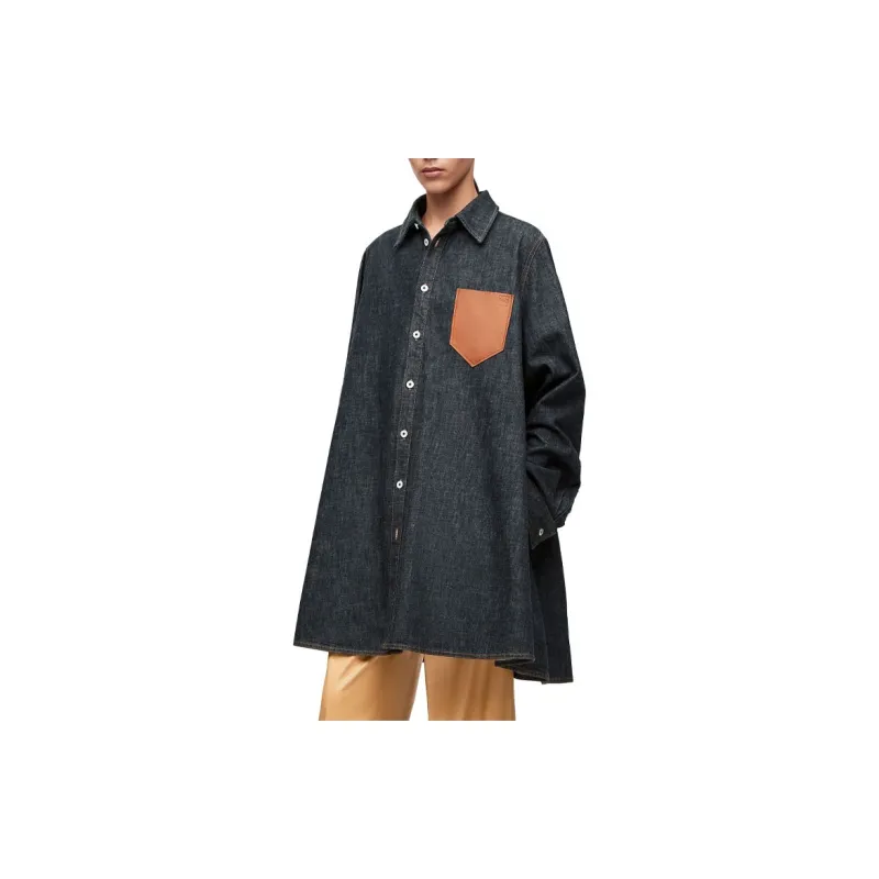 LOEWE SS23 Shirt Women's Denim Blue-2