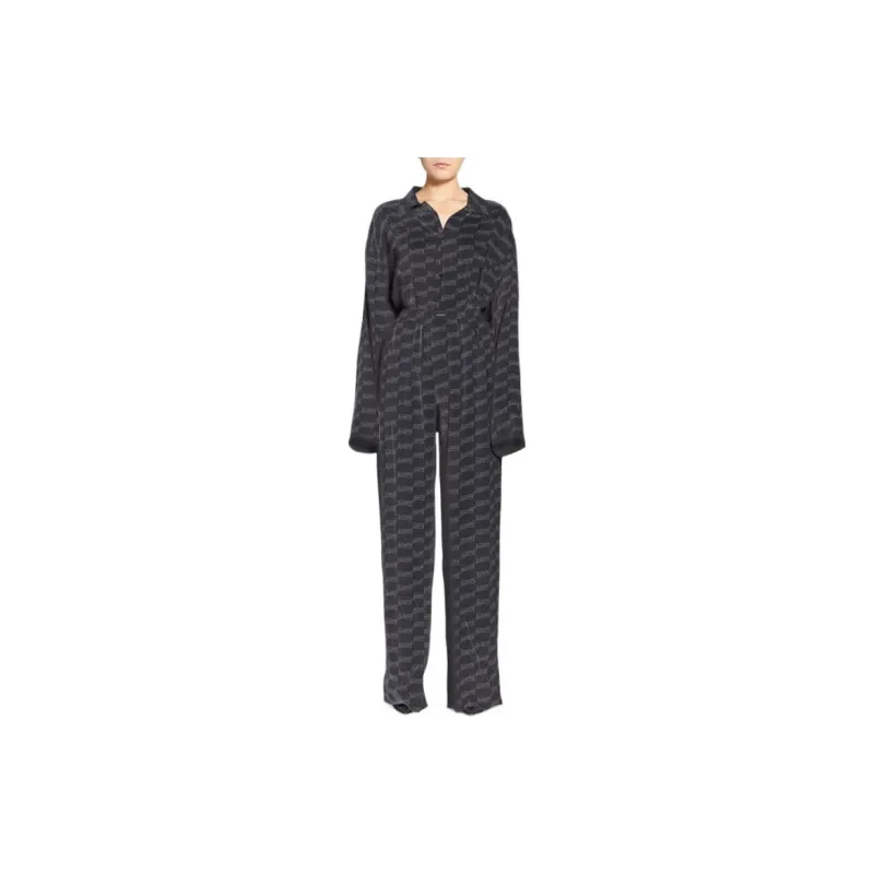 Balenciaga FW22 Knitted Sports Pants Women's Black Gray Color-2