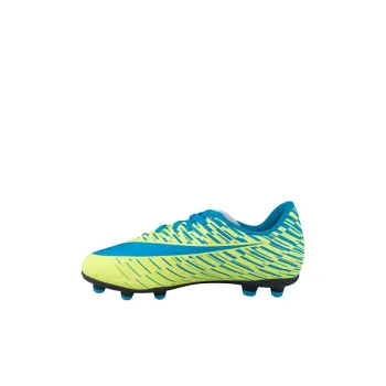 Nike Bravata Anti Slip Wear Resistant Low Top Kids' Soccer Shoes Green Blue Kids'