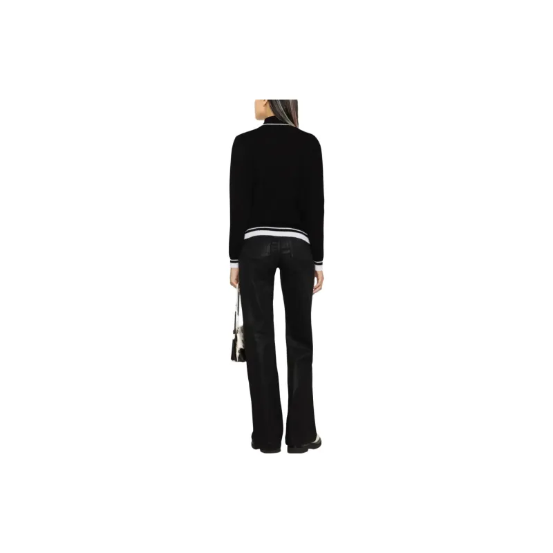 MSGM Stripe detail High neck Jumper-1