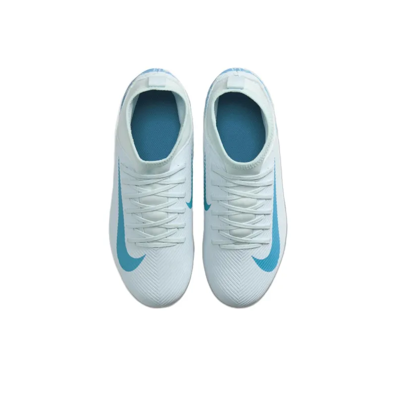 Nike Mercurial Superfly 10 Anti Slip Wear Resistant Mid Top Kids' Soccer Shoes Blue Kids'-3