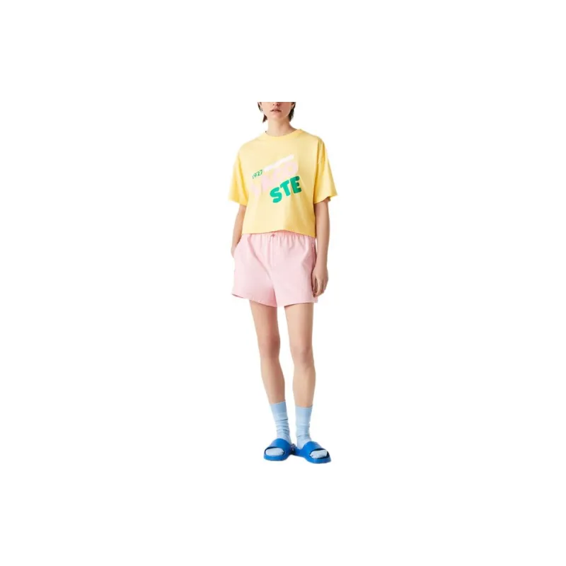 LACOSTE SS22 T Shirt Women's Yellow-2