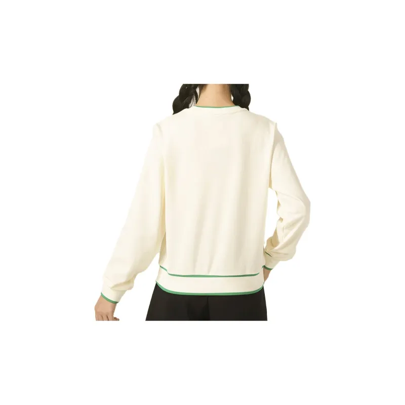 Skechers Colorful Sweatshirts Women's Cream Beige White-3