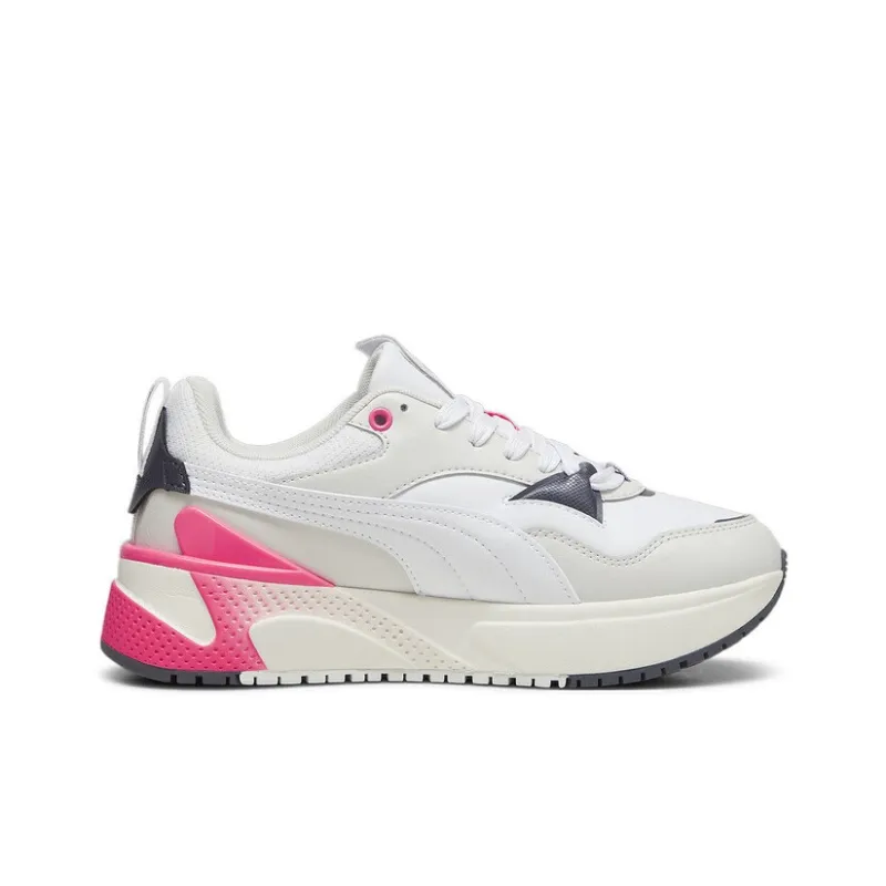 PUMA R78 Wear Resistant Low Top Casual Shoes Women's White Pink-1
