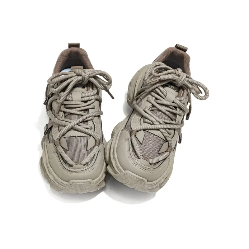 Warrior Low Top Chunky Sneakers Men's Army Green-1