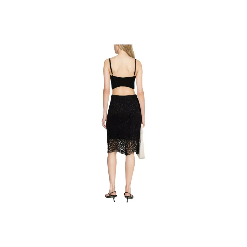 Burberry Casual Long Skirts Women's Black-2