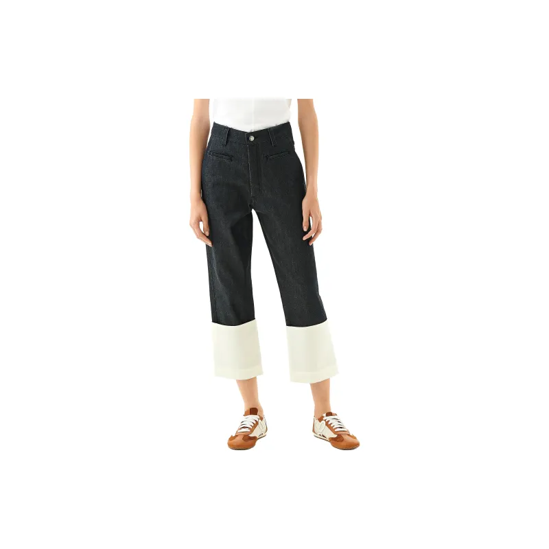 LOEWE 2000s Colour block Jeans-1