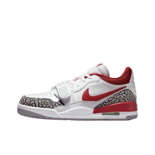 JORDAN Legacy 312 Low 'White Cement Gym Red' Women's