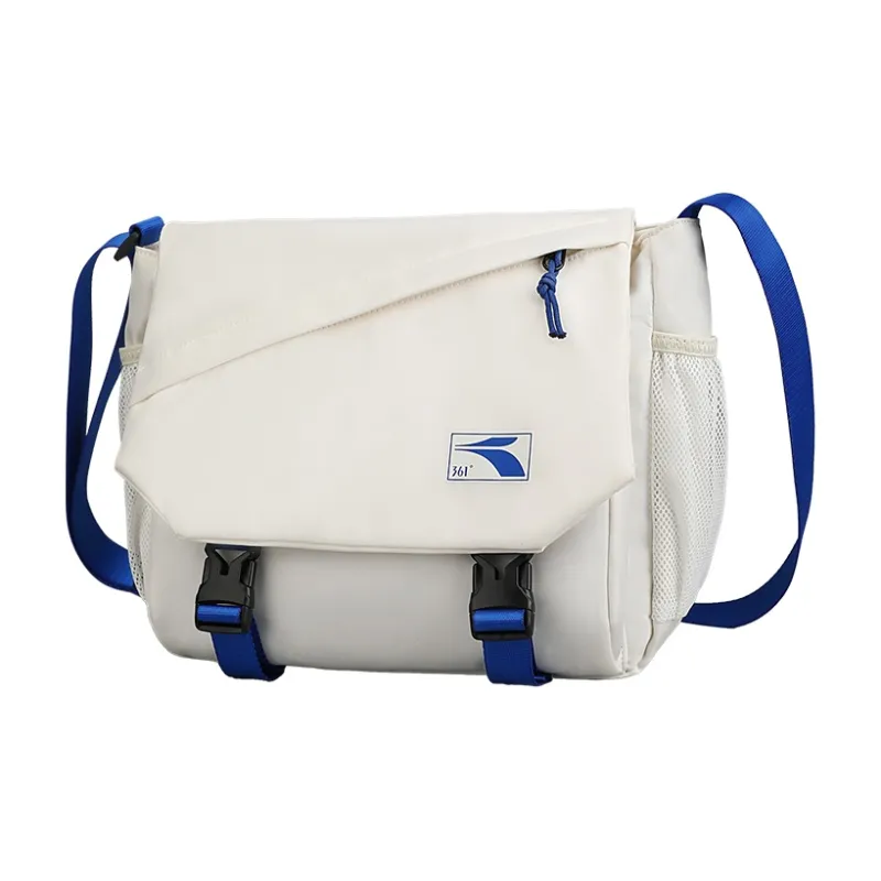 361° Polyester Messenger Bag, Shoulder Bag, Crossbody Bag Tubas Unisex Black/White-5