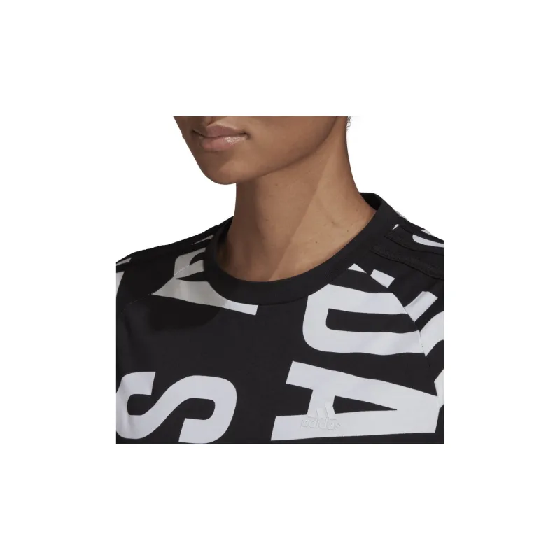 Adidas Short Sleeved Dress Women's Black-5