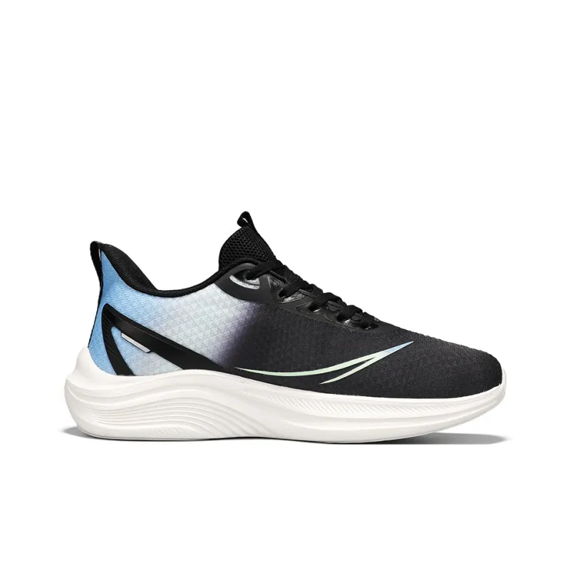 Warrior Wear resistant Lightweight Breathable And Non slip. Low Top Training Running Shoes Men's Black Blue-1