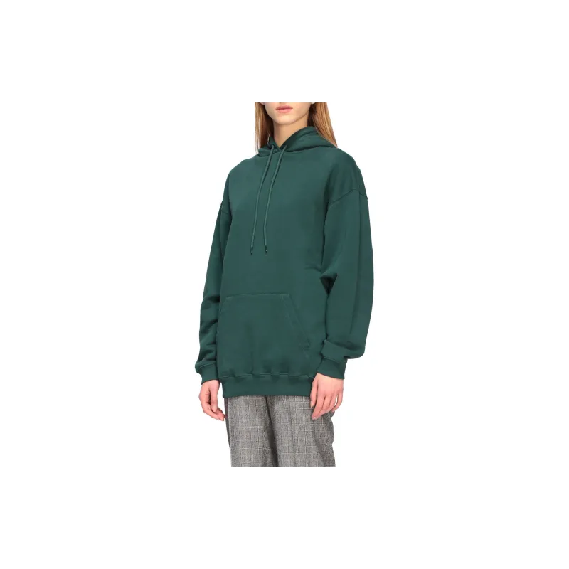 Balenciaga Logo Print Hoodie Green/White-1