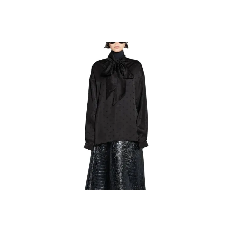 Balenciaga Tie-Neck Blouse-3