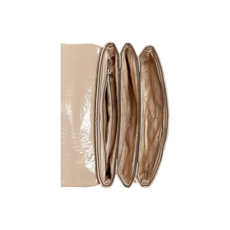 GUESS Polyurethane Crossbody Bag Shoulder Bag Mini Women's Beige-3