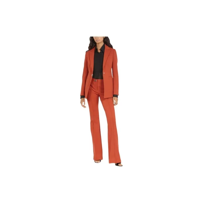FERRAGAMO SS23 Knitted Sweatpants Women's Orange-2