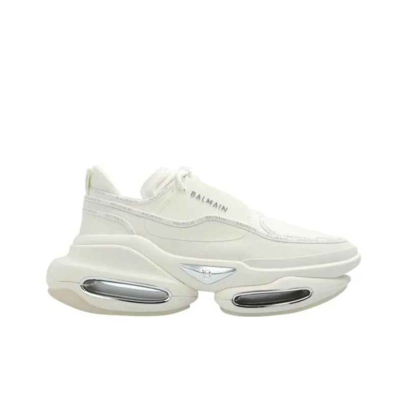 BALMAIN B Bold Low Top Casual Shoes Men's White-1