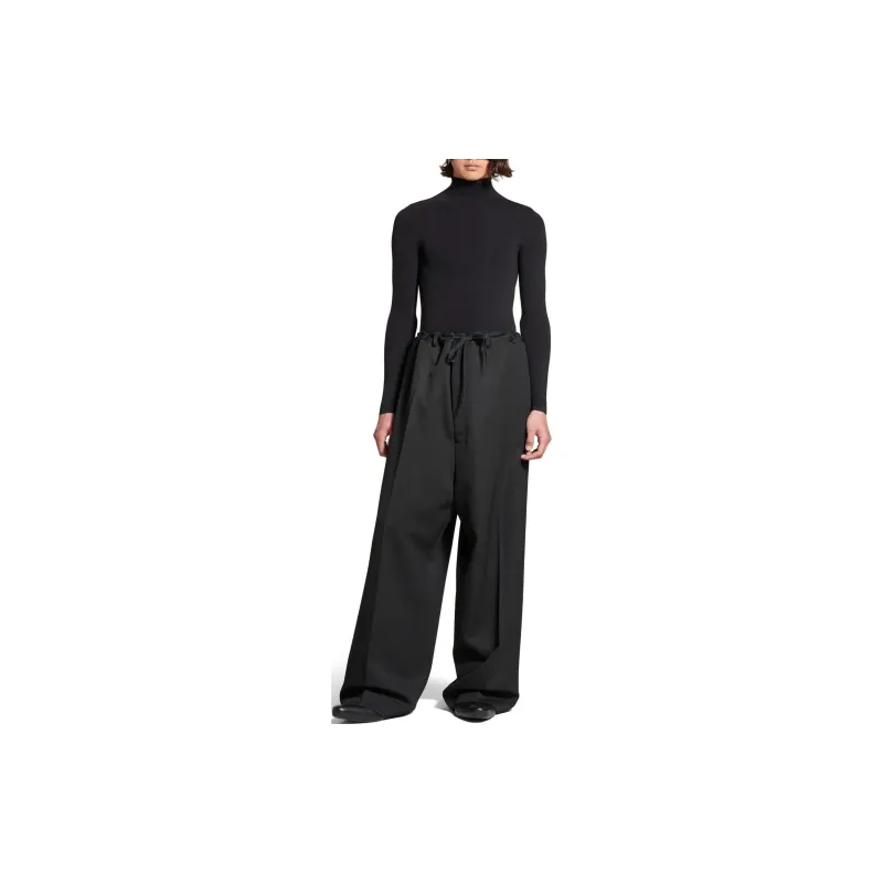 Balenciaga Drawstring Elastic Waist Tailored Pants-2