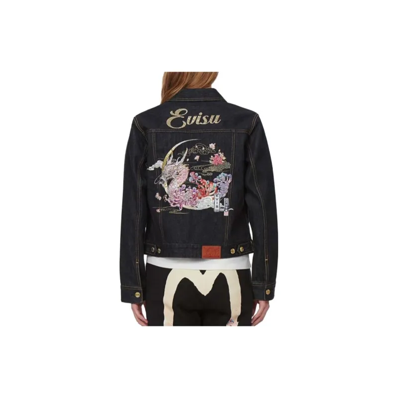 EVISU Denim Jackets Women's Denim Blue-2
