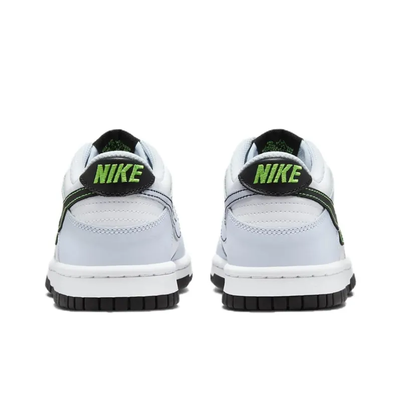 Nike Abrasion Resistant Low Top Kids' Skateboarding Shoes White Blue Green Unisex-3